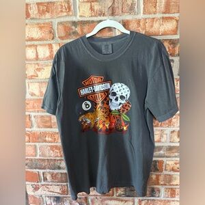 Comfort Colors Graphic Tee with Skull and Tiger